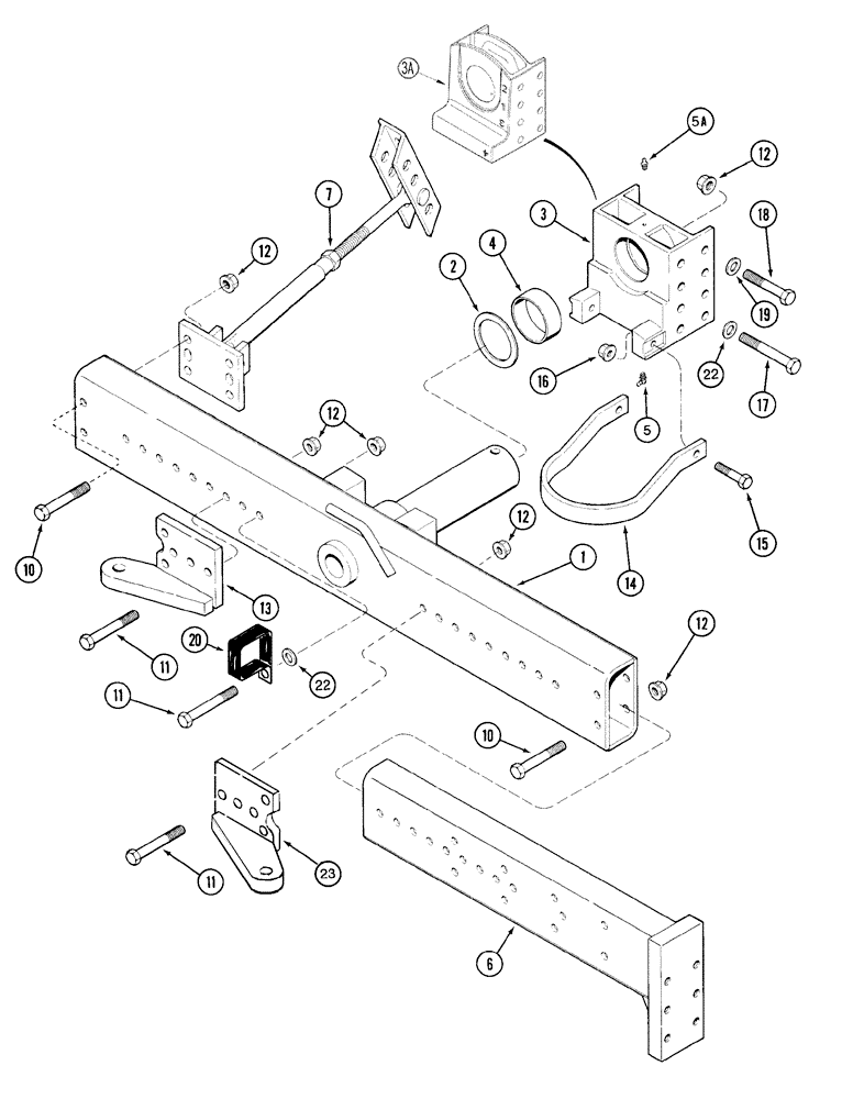 Схема запчастей Case IH 2388 - (05-29) - AXLE, STEERING - EXTENSIONS - POWER GUIDE AXLE - DUAL STEERING CYLINDER, BSN JJC0270499 (11) - TRACKS/STEERING