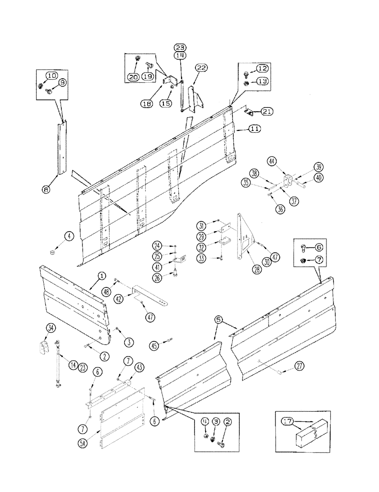 Схема запчастей Case IH 2344 - (09H-05[02]) - DOOR - SHIELD - RIGHT HAND, ASN JJC0174450 (12) - CHASSIS