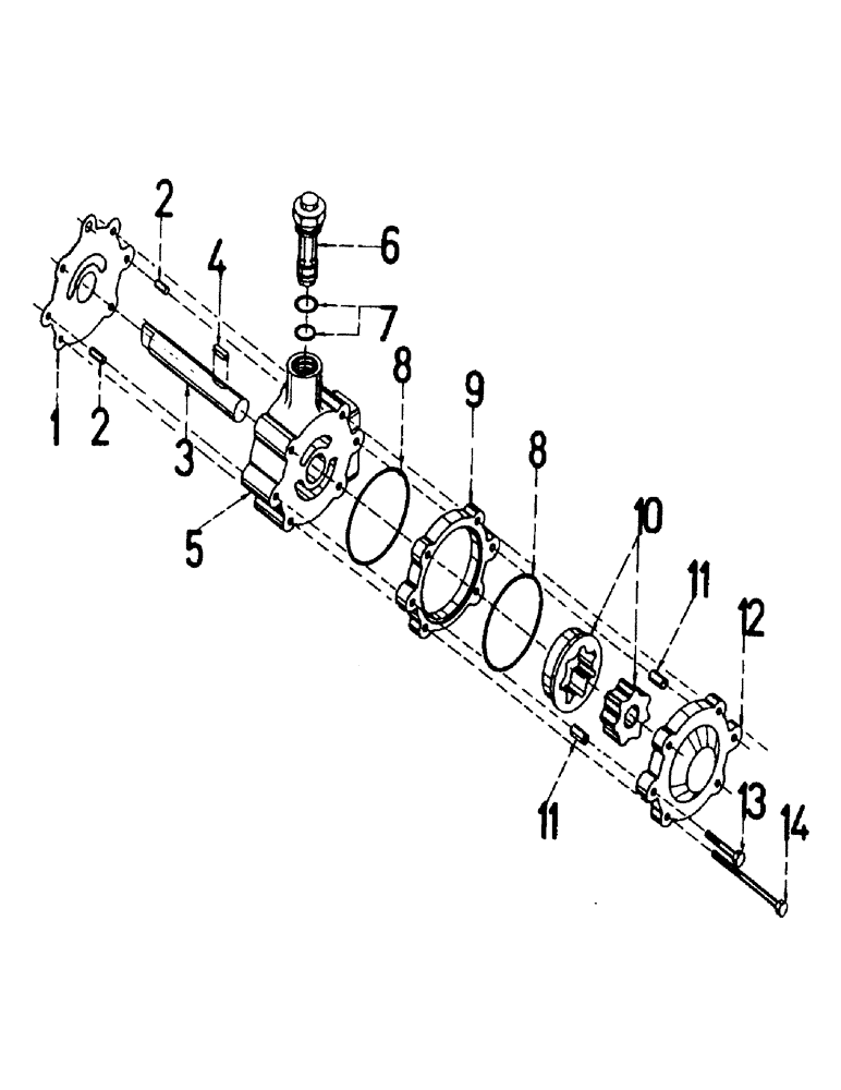 Схема запчастей Case IH 7700 - (B04-03) - CHARGE PUMP Hydraulic Components & Circuits