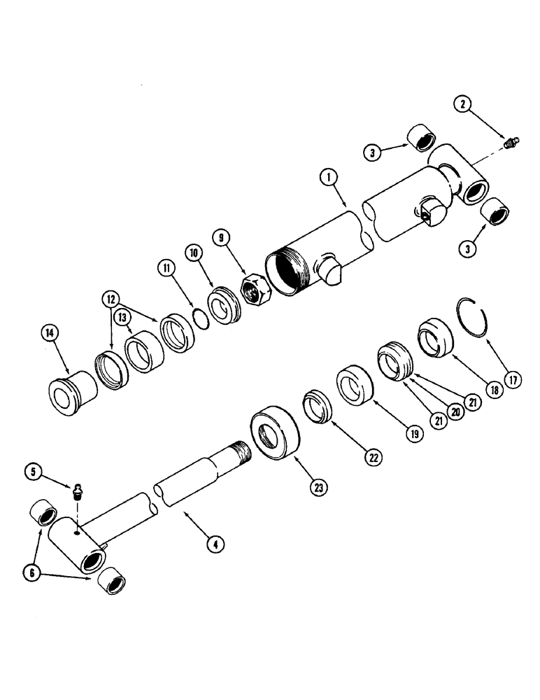 Схема запчастей Case IH 10QA - (8-10) - BUCKET CYLINDER, 10QA LOADER, 1-3/4 X 20 INCH (08) - HYDRAULICS