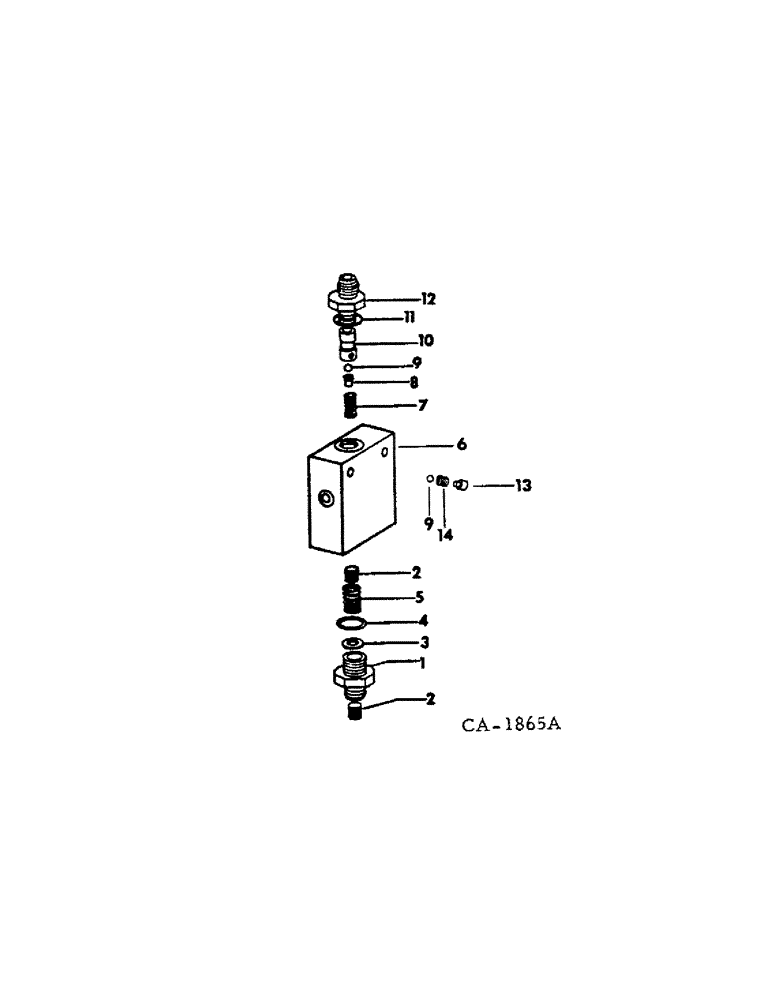 Схема запчастей Case IH HYDRO 100 - (07-46) - DRIVE TRAIN, PRESSURE REDUCING VALVE, WITH DIFFERENTIAL LOCK (04) - Drive Train