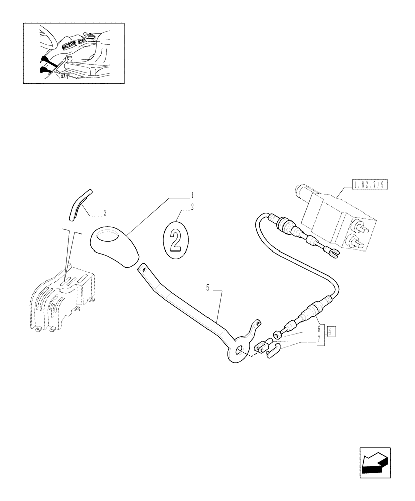 Схема запчастей Case IH JX1075C - (1.92.82/08[01]) - (VAR.195) 3 REMOTE VALVES FOR MDC - LEVERS (10) - OPERATORS PLATFORM/CAB