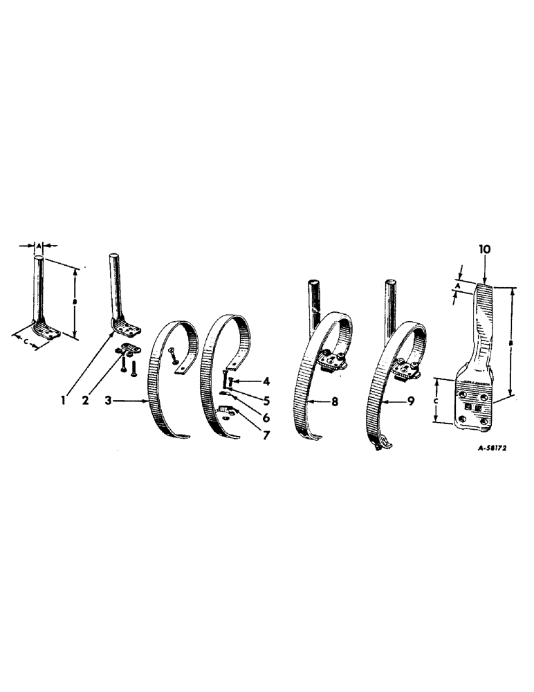 Схема запчастей Case IH A-144 - (L-24) - SPRING TEETH, COMPLETE 