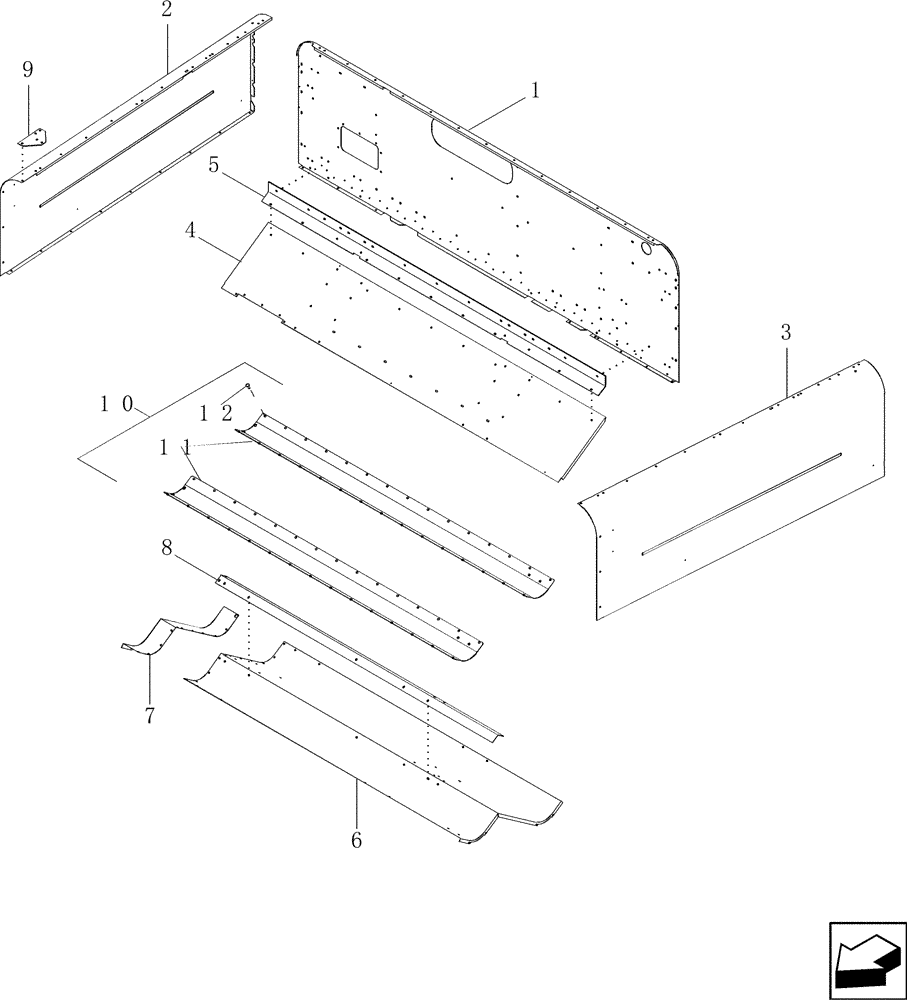 Схема запчастей Case IH 2588 - (80.150.01) - GRAIN TANK ASSEMBLY (80) - CROP STORAGE/UNLOADING