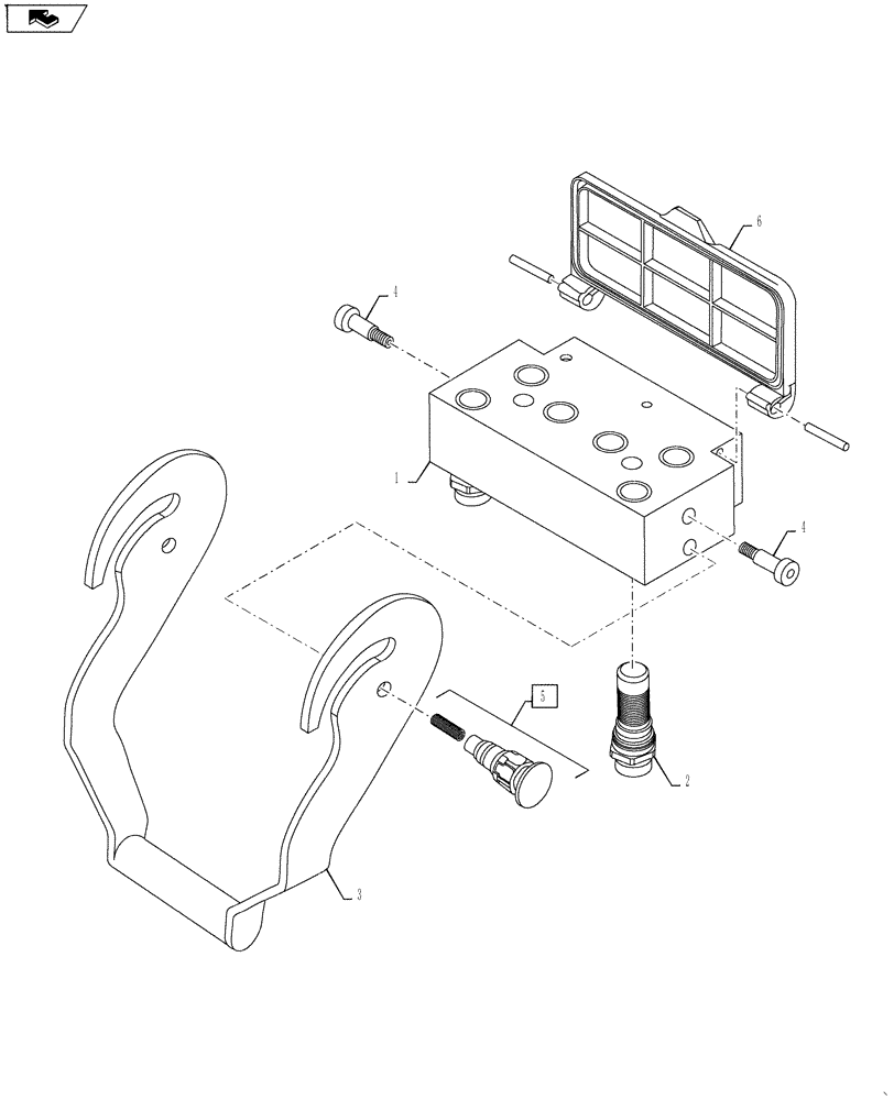 Схема запчастей Case IH L790 - (35.204.13) - LOWER PART (35) - HYDRAULIC SYSTEMS