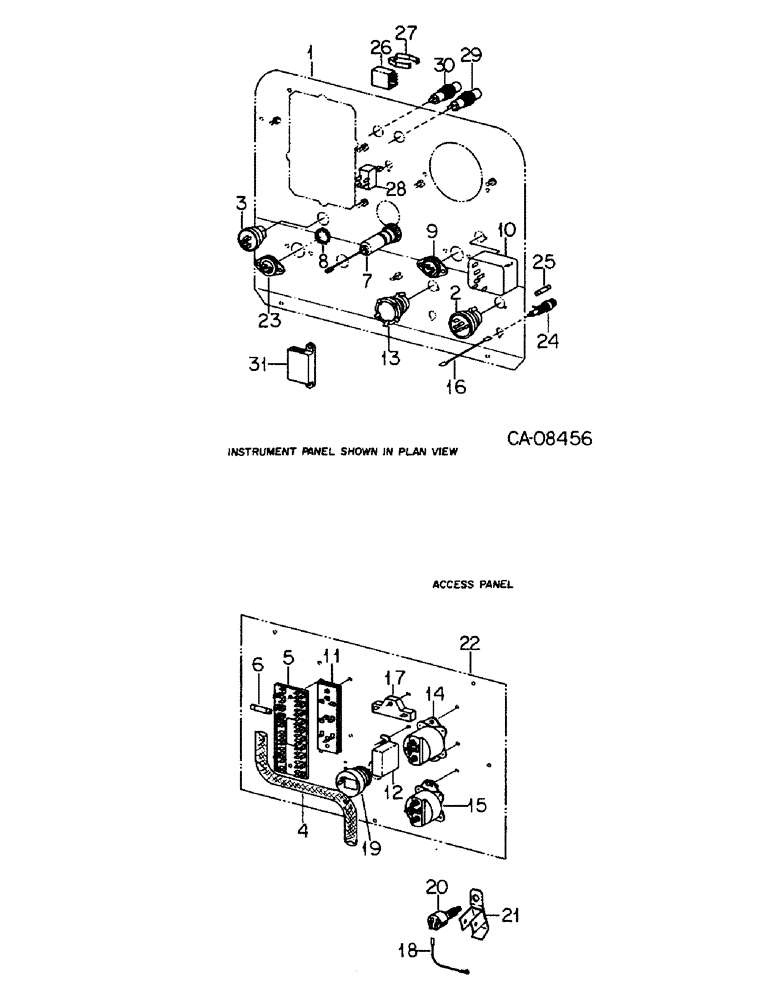 Схема запчастей Case IH 4586 - (08-18) - ELECTRICAL, INSTRUMENT PANEL WIRING, SWITCHES & RELATED PARTS, 4586 TRACTORS WITH S/N 1500 & BELOW (06) - ELECTRICAL