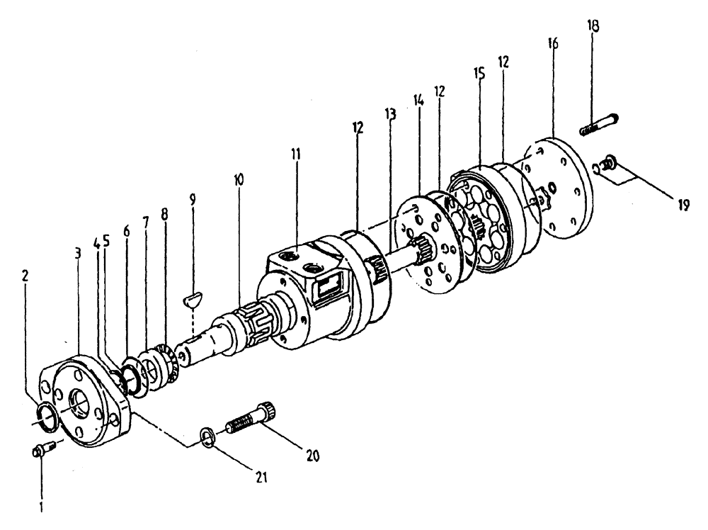 Схема запчастей Case IH 7700 - (B03[06]) - HYDRAULIC MOTOR S CHAR-LYNN: 14 CU. IN. Hydraulic Components & Circuits