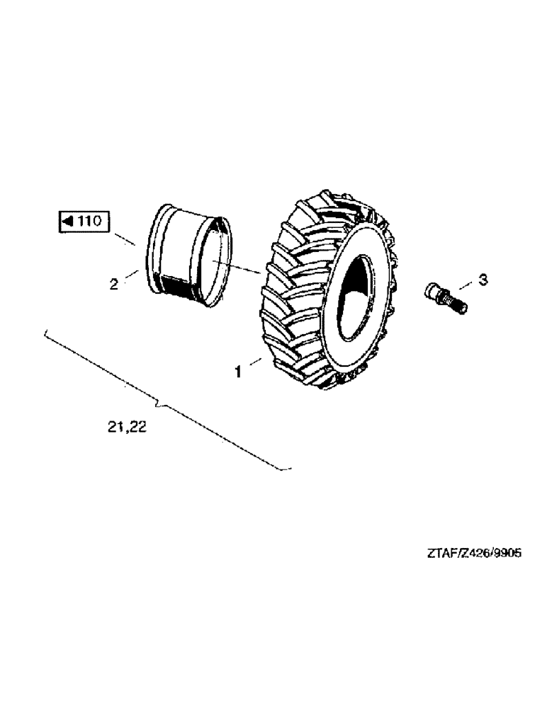 Схема запчастей Case IH 8790 - (277) - TIRES, DRIVING SHAFT, 800/65R32 (44) - WHEELS