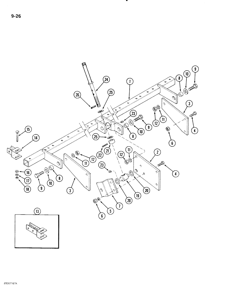 Схема запчастей Case IH 5400 - (9-042) - ROCKSHAFT, CONVENTIONAL AND MINIMUM-TILL (GRAIN DRILLS BSN CKB0030000) (09) - CHASSIS