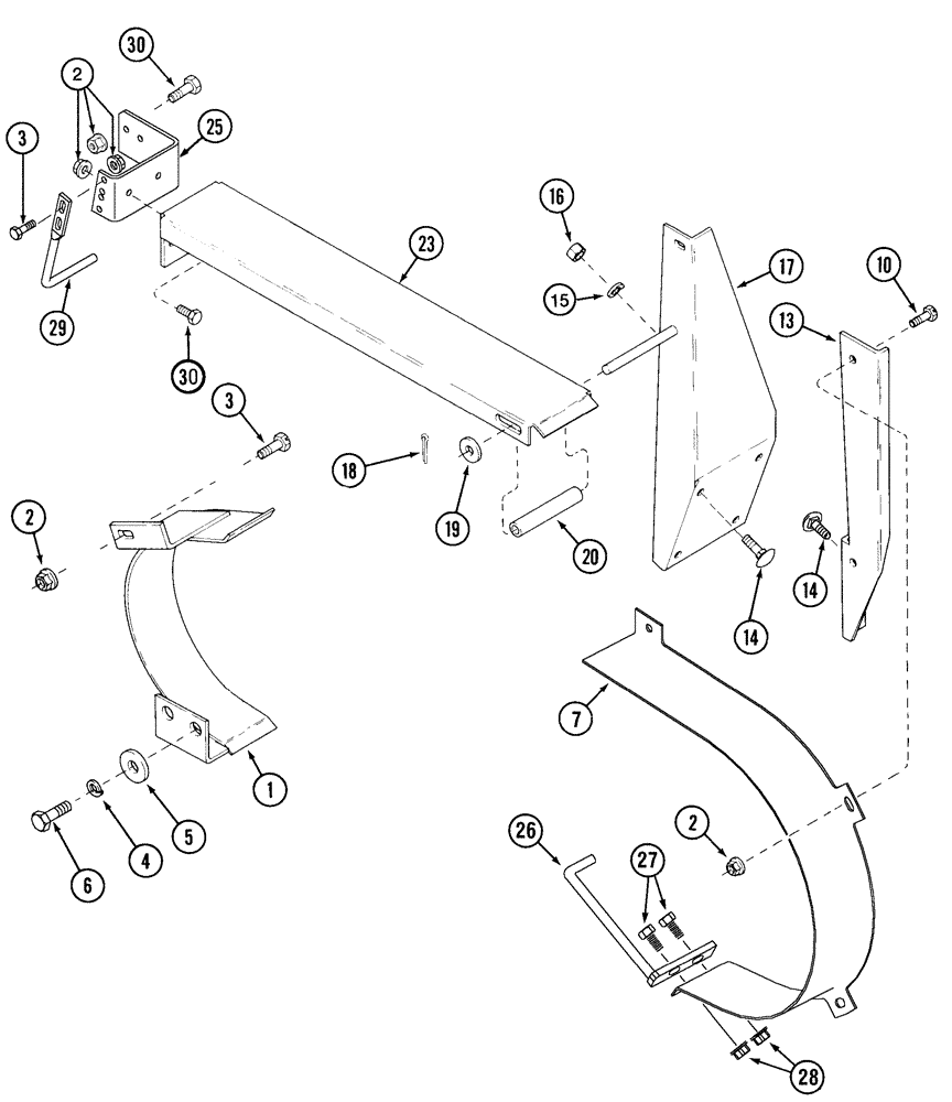 Схема запчастей Case IH 2377 - (09A-03) - SEPARATOR SHIELD, DRIVE (13) - FEEDER