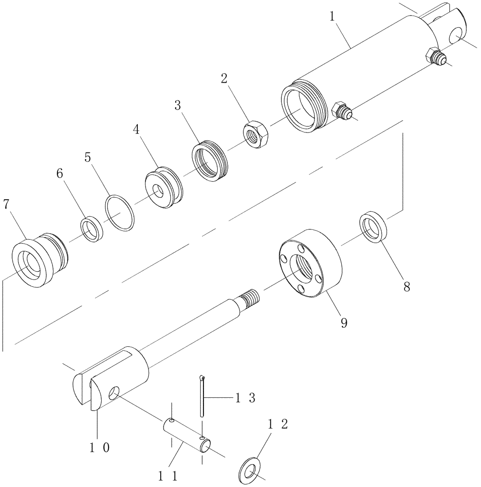 Схема запчастей Case IH 7700 - (B02.08[01]) - Hydraulic Cylinder {Extractor Bin Flap} (35) - HYDRAULIC SYSTEMS