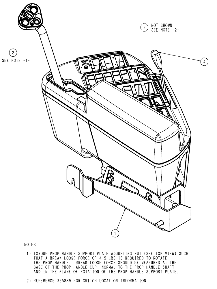 Схема запчастей Case IH SPX4410 - (01-027) - CONSOLE, RH CONTROL Cab Interior