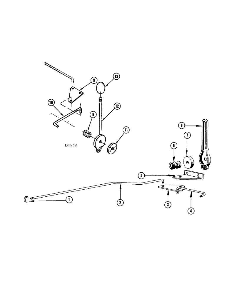 Схема запчастей Case IH 950 - (040[1]) - THROTTLE CONTROL LINKAGE, VG4D ENGINE, BEFORE AND AFTER WINDROWER S/N 8308701 