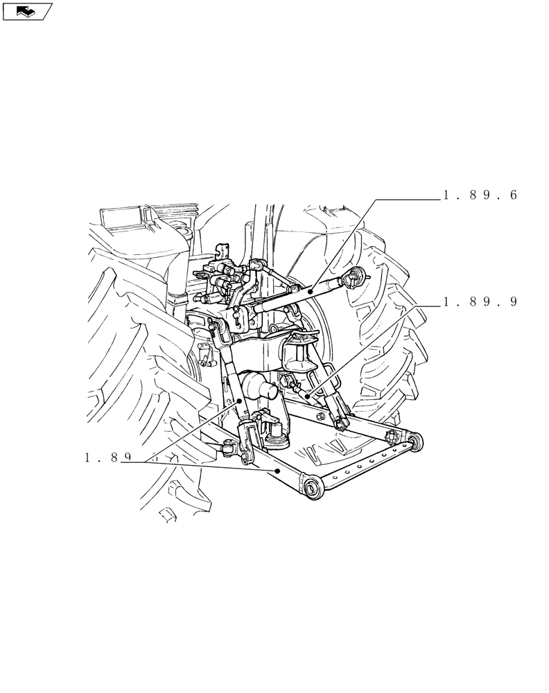 Схема запчастей Case IH FARMALL 95C - (SEC. 09) - LINKAGE (00) - GENERAL