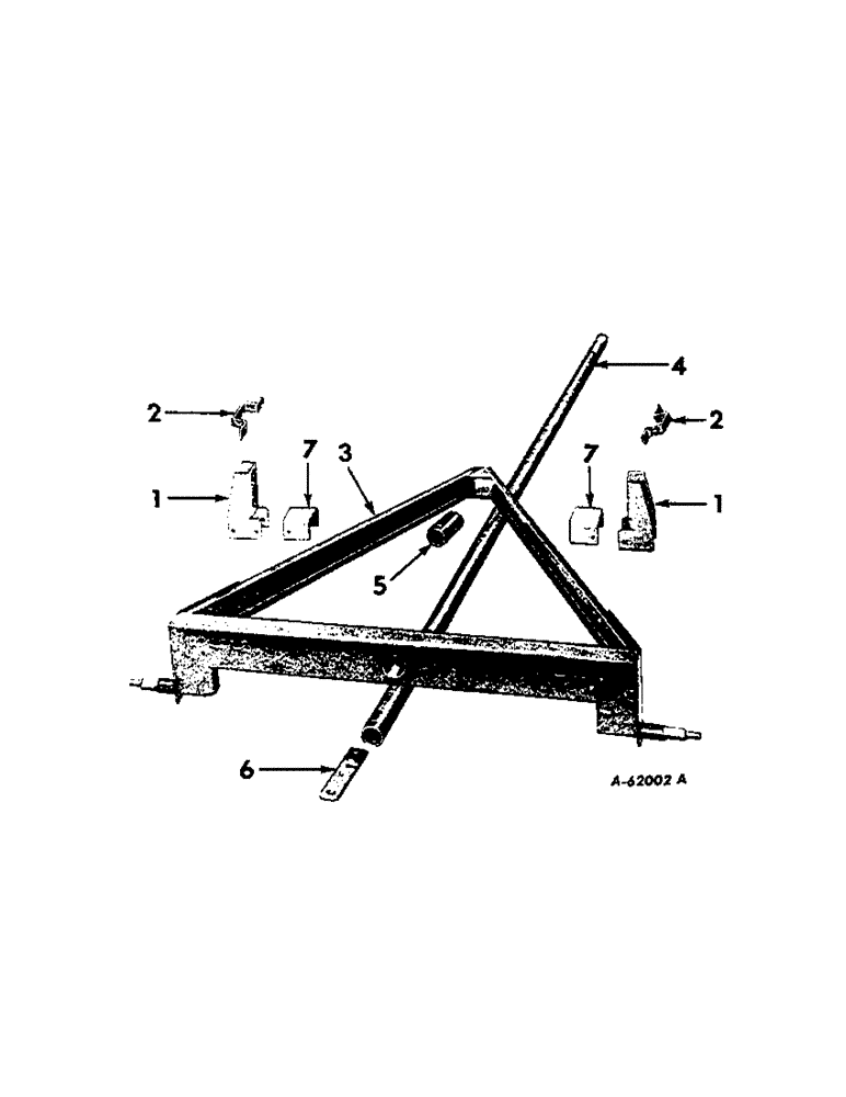 Схема запчастей Case IH VARIOUS - (B-090) - REAR FRAME AND REACH POLE 