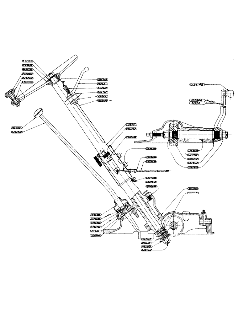 Схема запчастей Case IH DH-SERIES - (111) - STEERING GEAR ASSEMBLY, FOR "DC" - "DH" TRACTORS - PRIOR TO (05) - STEERING