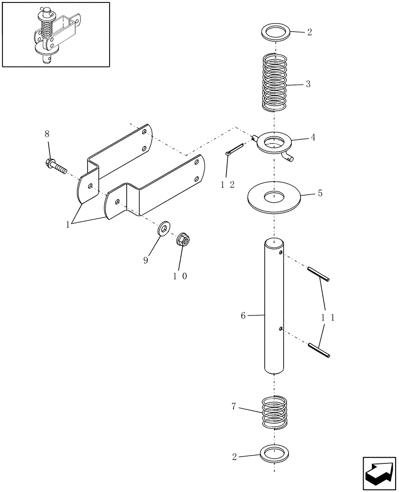 Схема запчастей Case IH DCX131F - (12.04/01) - LATCH (12) - MAIN FRAME