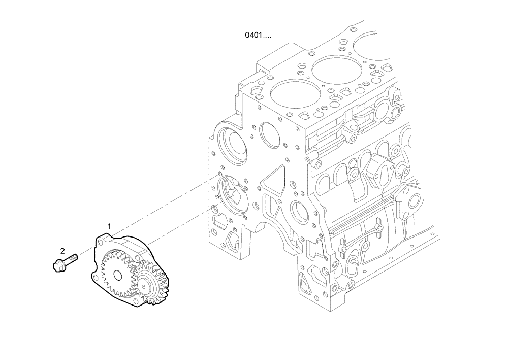 Схема запчастей Case IH F4GE0684C D600 - (3001.020) - OIL PUMP 