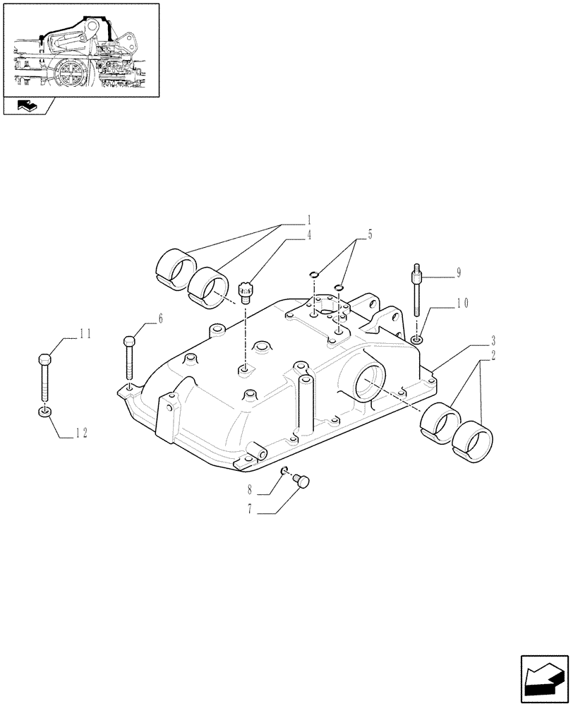 Схема запчастей Case IH FARMALL 75C - (1.82.0) - LIFTER, HOUSING AND COVERS (07) - HYDRAULIC SYSTEM