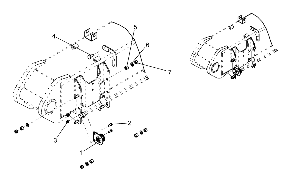 Схема запчастей Case IH 1260 - (75.200.06) - ROW UNIT - STANDARD HARDWARE (75) - SOIL PREPARATION