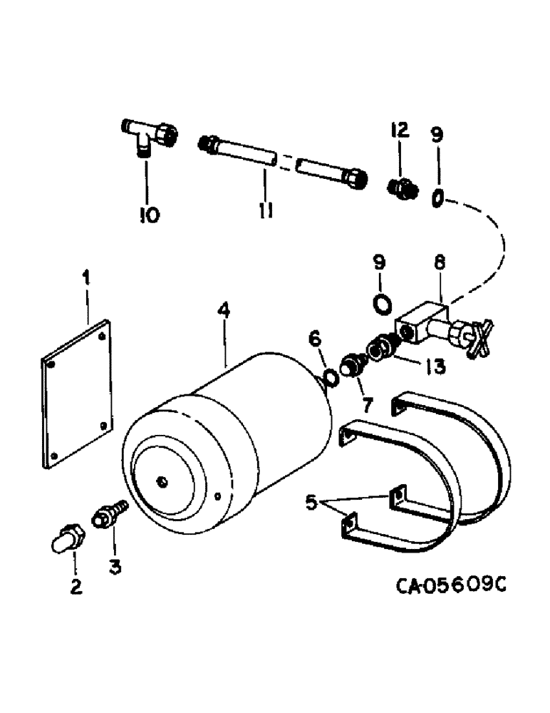 Схема запчастей Case IH 1470 - (10-67) - HYDRAULICS, ACCUMULATOR (07) - HYDRAULICS