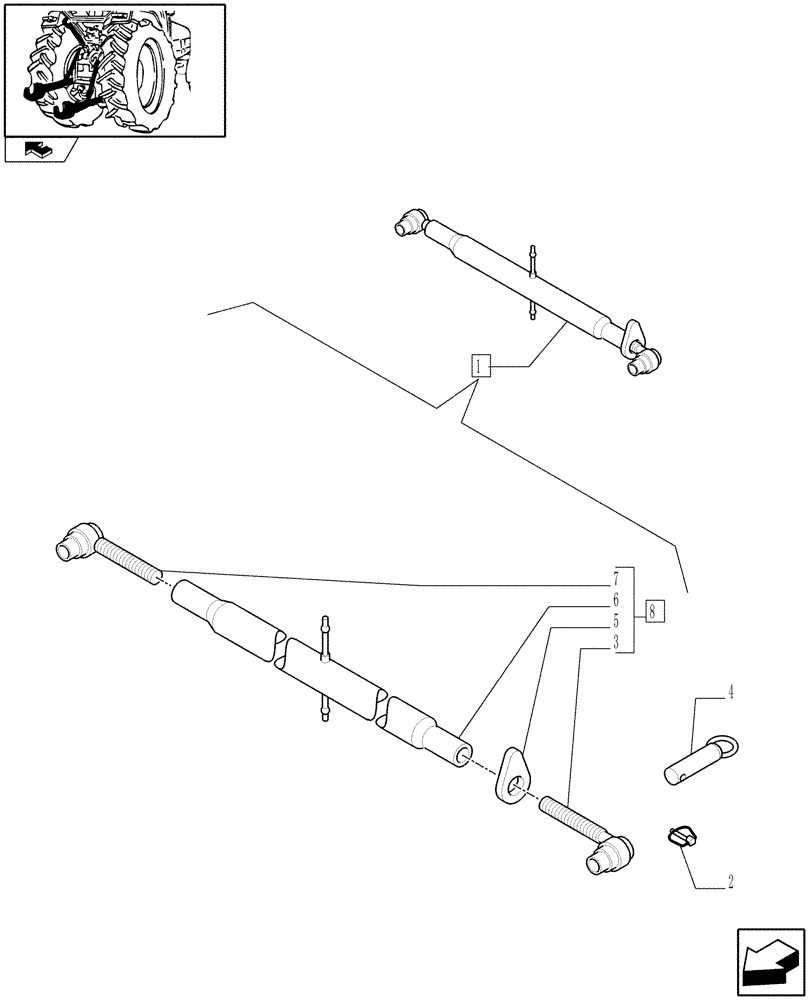 Схема запчастей Case IH FARMALL 90 - (1.89.6/ C) - IMPLEMENT CARRIER - BREAKDOWN (09) - IMPLEMENT LIFT