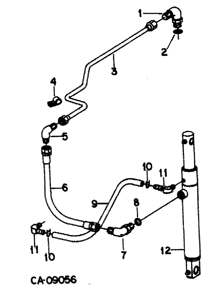 Схема запчастей Case IH 5088 - (10-56) - HYDRAULICS, HYDRAULIC HITCH LIFT ASSIST CYLINDER (07) - HYDRAULICS