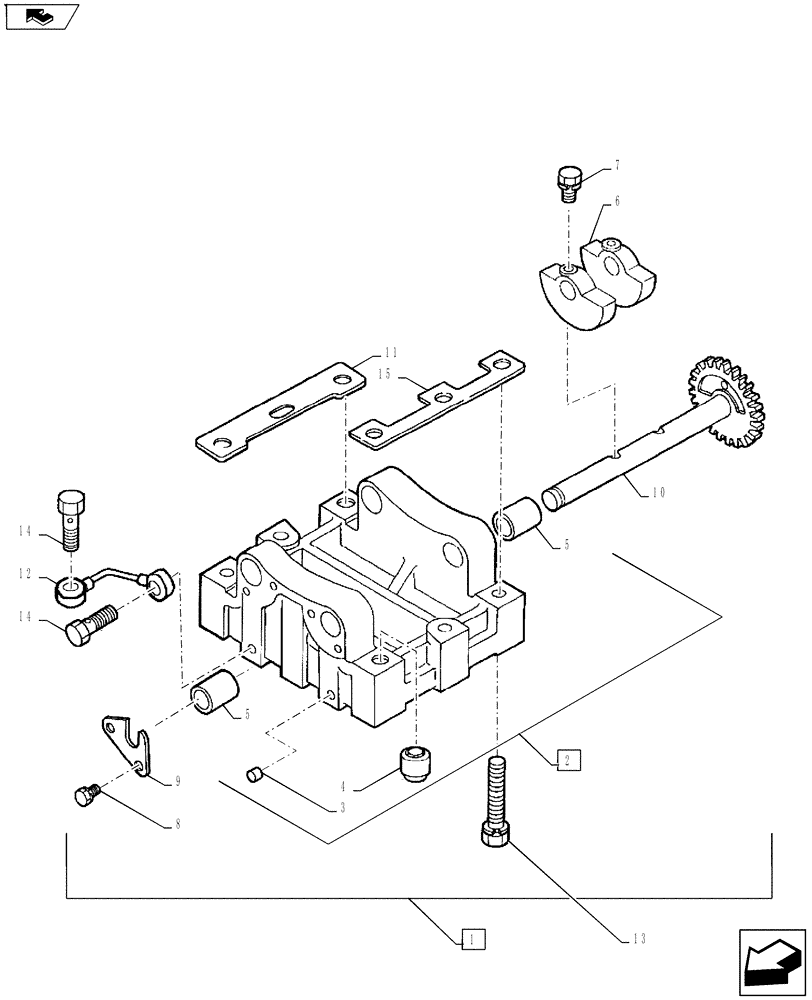 Схема запчастей Case IH FARMALL 55A - (10.110.02) - BALANCER (10) - ENGINE