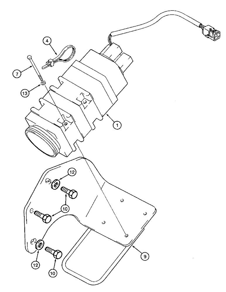 Схема запчастей Case IH 8940 - (4-044) - GROUND SPEED SENSOR (04) - ELECTRICAL SYSTEMS