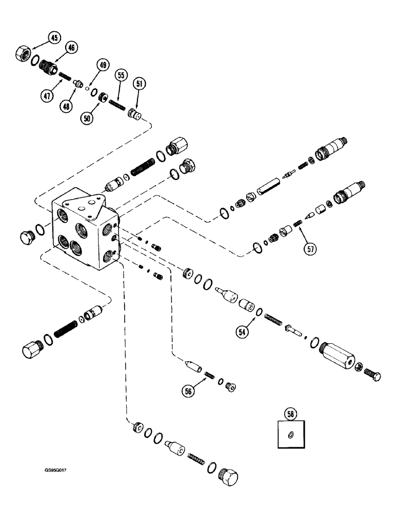 Схема запчастей Case IH 1670 - (8-36) - HEADER VALVE, [CONT] (07) - HYDRAULICS