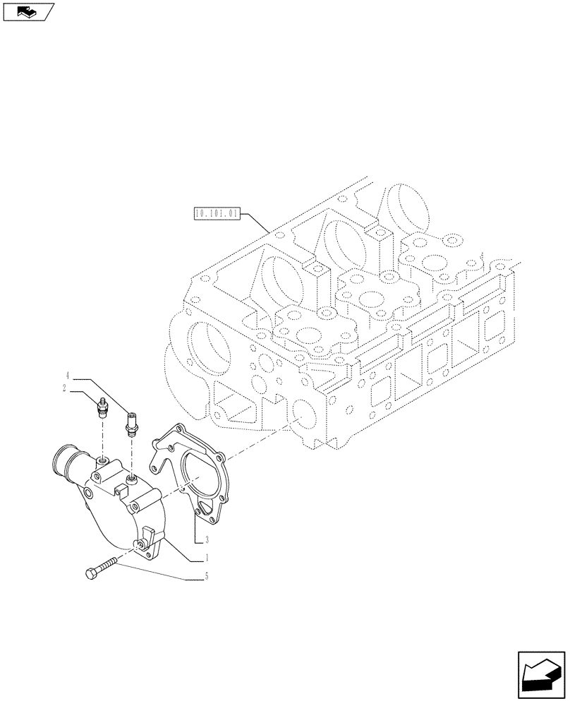 Схема запчастей Case IH F3BFE613B A002 - (10.402.01[02]) - TEMPERATURE CONTROL (THERMOSTAT) - (504061191 - 504079799) (10) - ENGINE