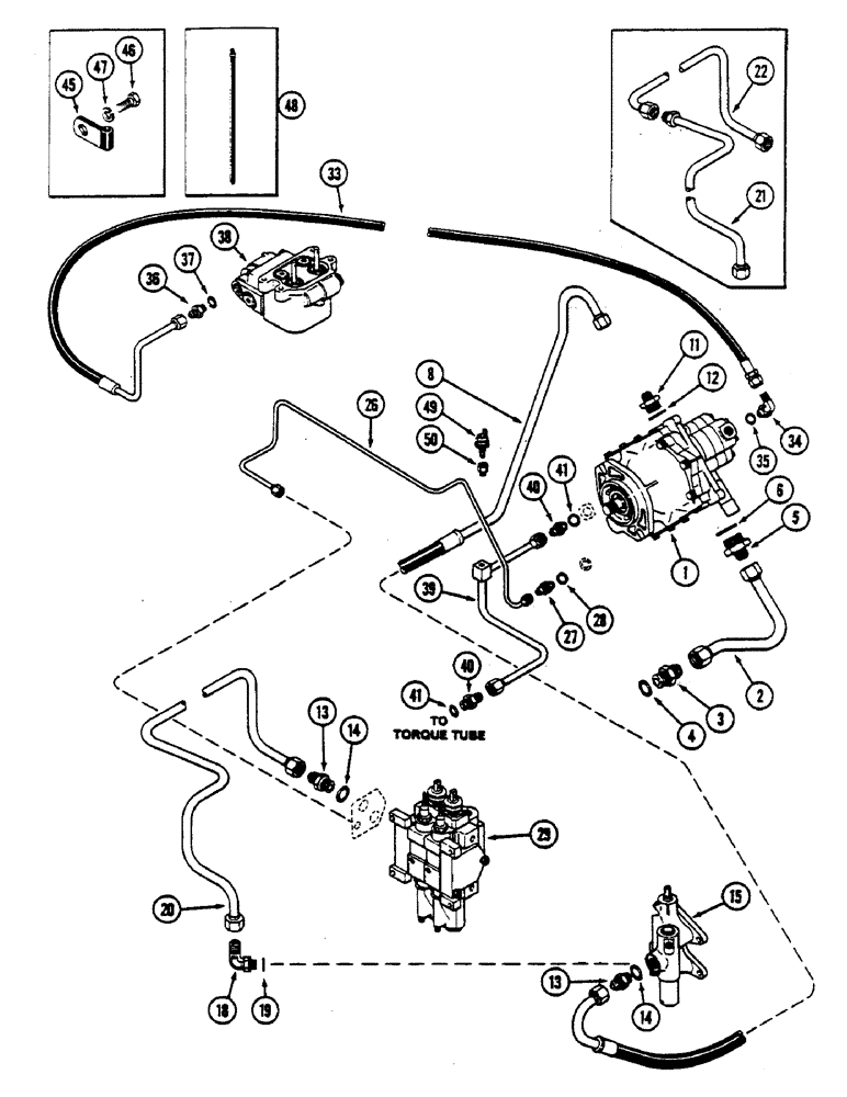 Схема запчастей Case IH 2590 - (8-256) - HYDRAULICS, WITHOUT HITCH GEAR, PISTON PUMP AND HYDRAULIC LINES (08) - HYDRAULICS