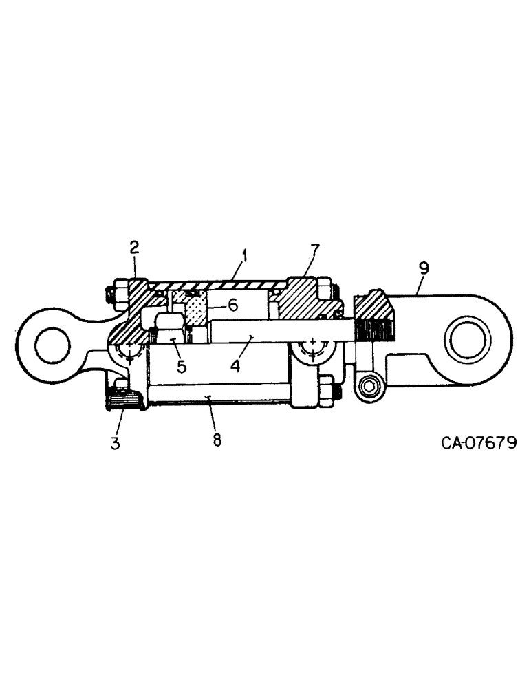 Схема запчастей Case IH 415 - (B-35) - HYDRAULIC CYLINDER 4 X 24, CROSS 