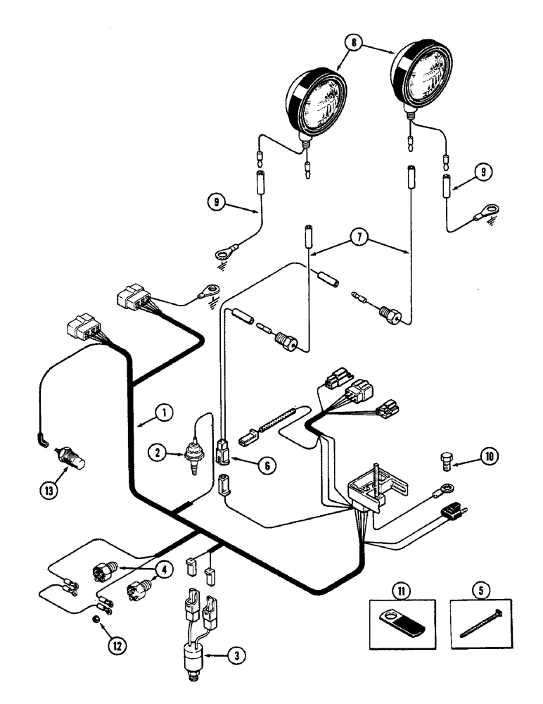 Схема запчастей Case IH 2290 - (4-094) - TRANSMISSION HARNESS, P.I.N. 8841101 AND AFTER (04) - ELECTRICAL SYSTEMS