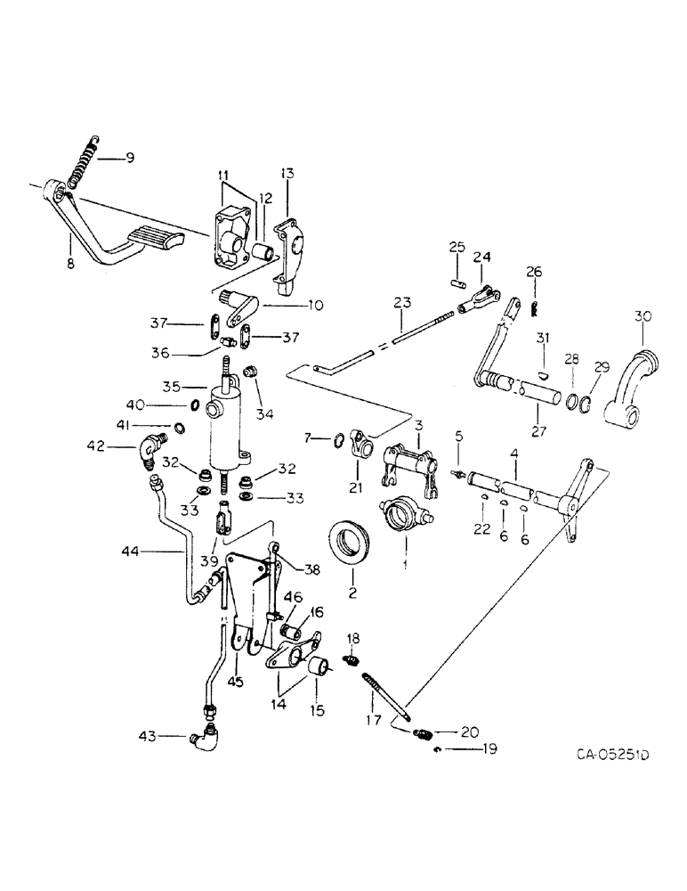 Схема запчастей Case IH 3788 - (07-03) - DRIVE TRAIN, CLUTCH CONTROLS AND CONNECTIONS (04) - Drive Train