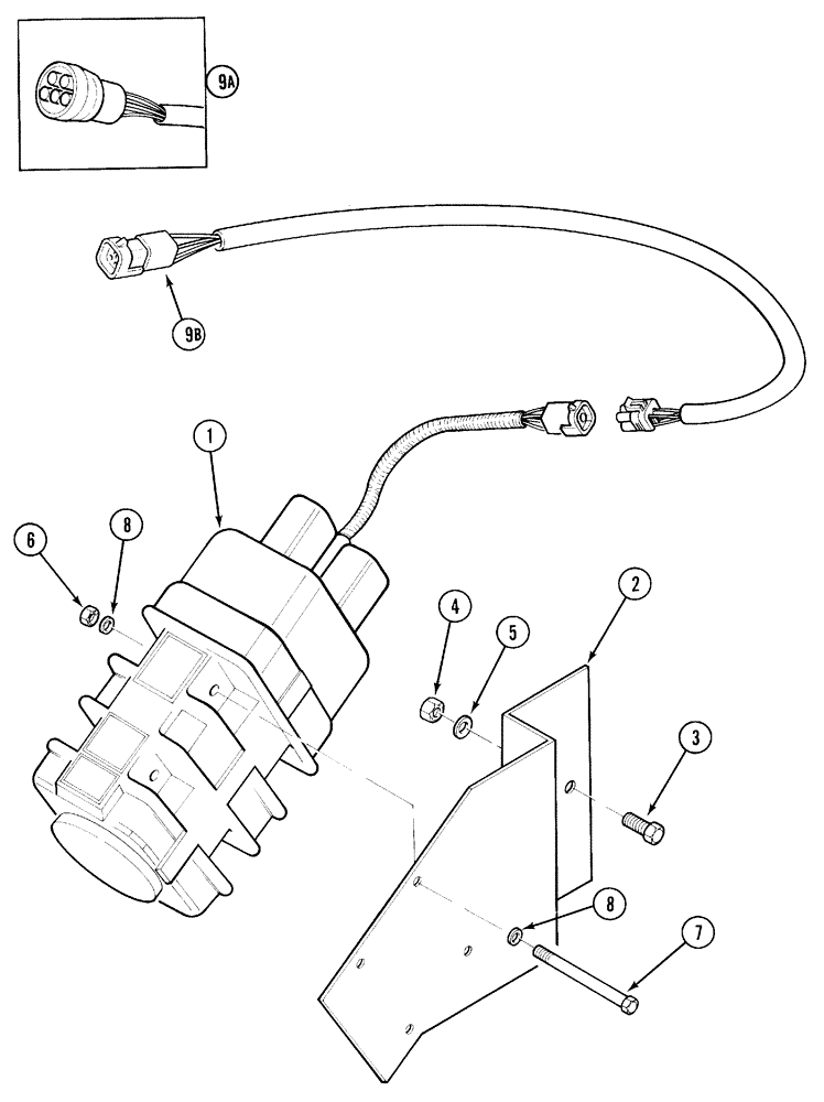 Схема запчастей Case IH 5230 - (4-062) - GROUND SPEED SENSOR (04) - ELECTRICAL SYSTEMS