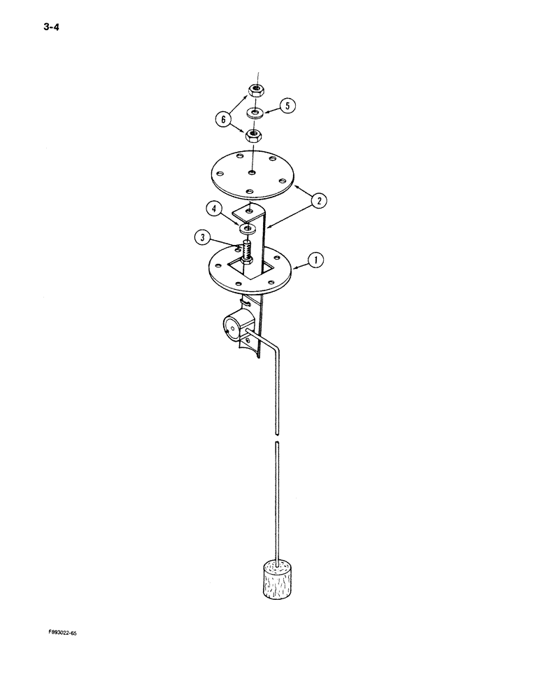 Схема запчастей Case IH 9280 - (3-04) - FUEL SENSOR ASSEMBLY (03) - FUEL SYSTEM