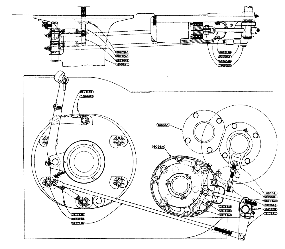 Схема запчастей Case IH LA-SERIES - (054) - DIFFERENTIAL BRAKE ASSEMBLY TRACTOR NO. 5418607 AND AFTER (06) - POWER TRAIN