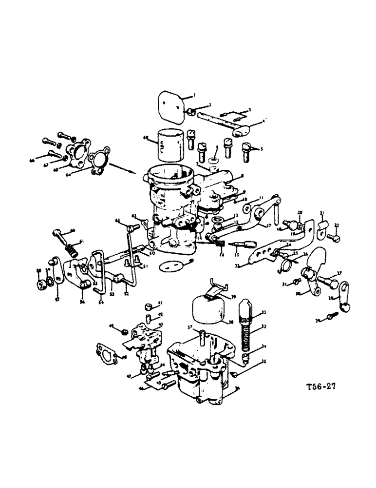 Схема запчастей Case IH 444 - (2-12) - CARBURETTOR (02) - ENGINE