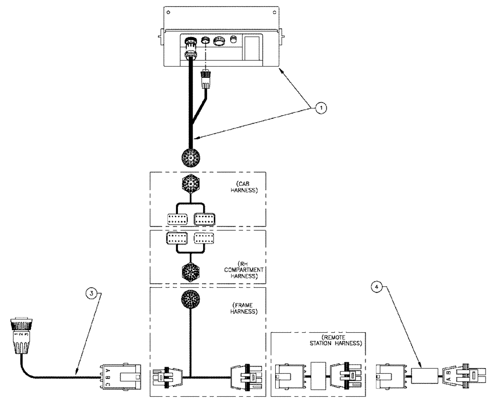 Схема запчастей Case IH 610 - (01-001) - RAVEN CONTROLLER, 660 (06) - ELECTRICAL