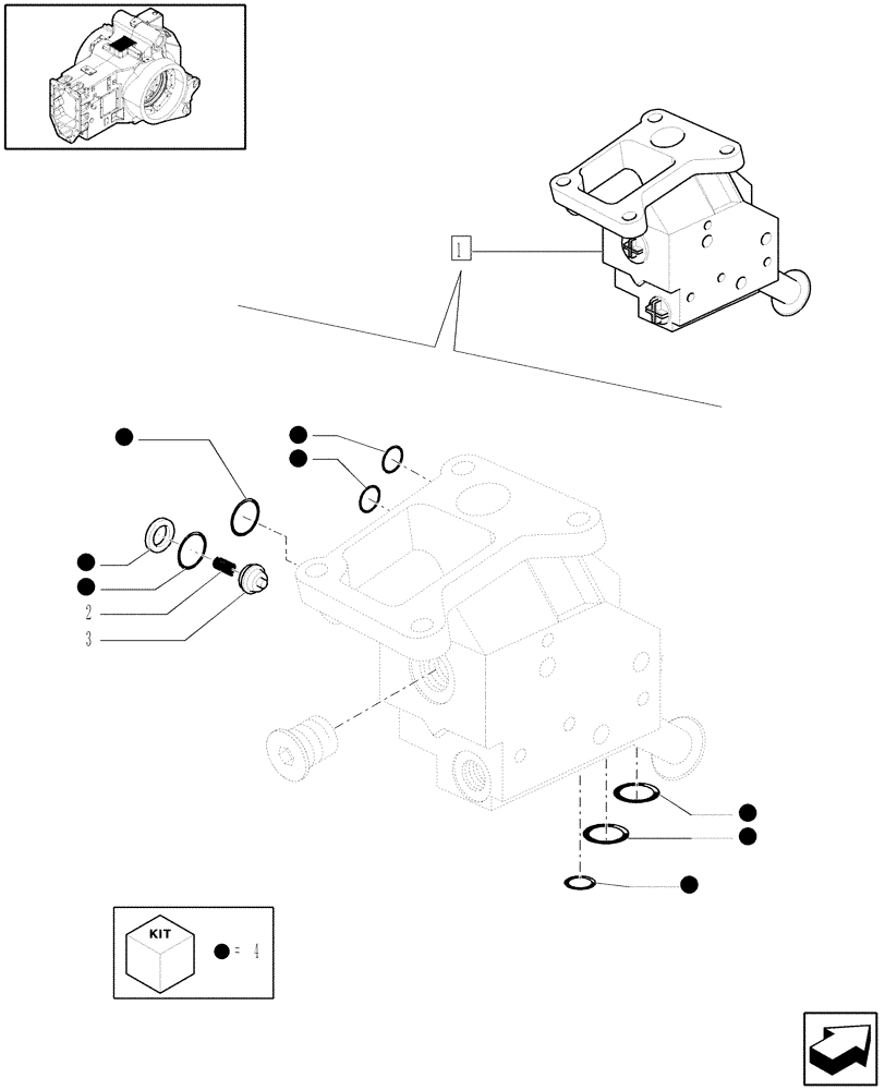 Схема запчастей Case IH PUMA 210 - (1.82.7/ C) - REMOTE CONTROL VALVES BODY - BREAKDOWN (07) - HYDRAULIC SYSTEM