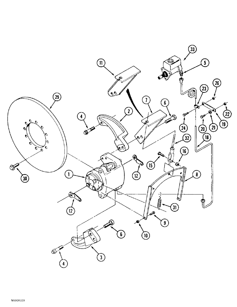 Схема запчастей Case IH 9370 - (7-08) - BRAKE SYSTEM, 9370 ONLY (07) - BRAKES