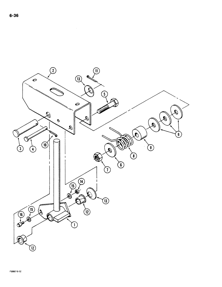 Схема запчастей Case IH STEIGER - (6-036) - TRANSMISSION SHIFT CONTROLS, PULSER CONTROL, PRIOR TO P.I.N. JCB0002116 (06) - POWER TRAIN