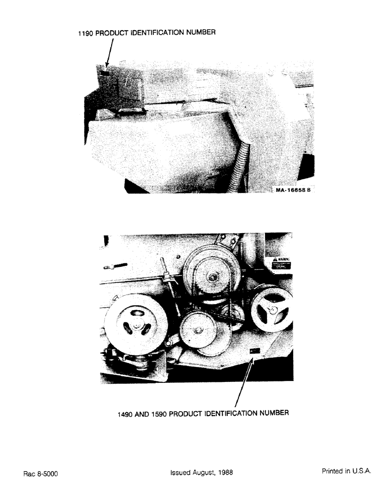 Схема запчастей Case IH 1490 - (1-4) - MOWER CONDITIONER (00) - PICTORIAL INDEX