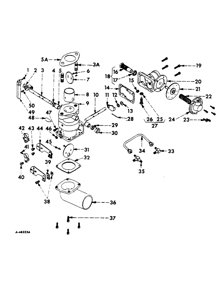 Схема запчастей Case IH 414 - (257) - CARBURETOR, 1-1/4 XG, FOR L.P. GAS BURNING ENGINES (10) - ENGINE