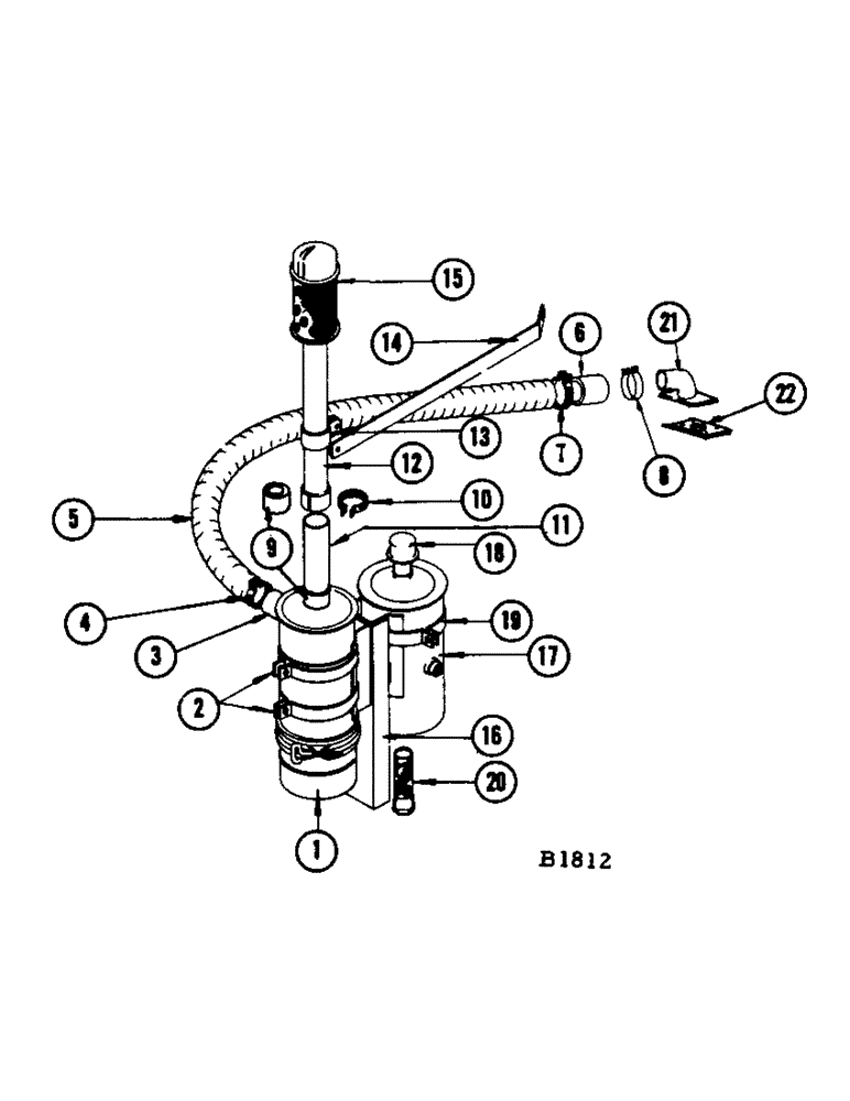 Схема запчастей Case IH 960 - (232) - OIL BATH TYPE AIR CLEANER (10) - ENGINE