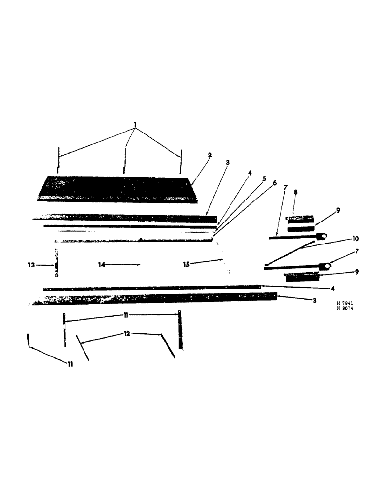 Схема запчастей Case IH 201 - (D-028) - SWATH PLATFORM, DOUBLE SWATH ATTACHMENT (58) - ATTACHMENTS/HEADERS