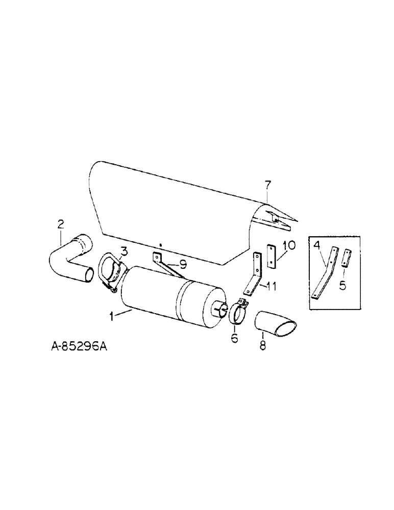 Схема запчастей Case IH 622 - (N-11) - PARTS ACCESSORIES AND ATTACHMENTS, SPARK ARRESTER Accessories & Attachments