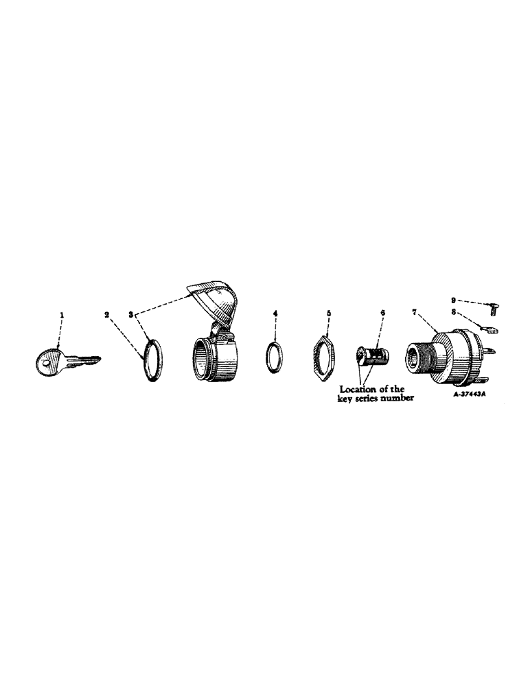 Схема запчастей Case IH 400-SERIES - (109) - ELECTRICAL SYSTEM, CARBURETED ENGINE, IGNITION CLOCK AND STARTING SWITCH, DELCO-REMY (06) - ELECTRICAL SYSTEMS