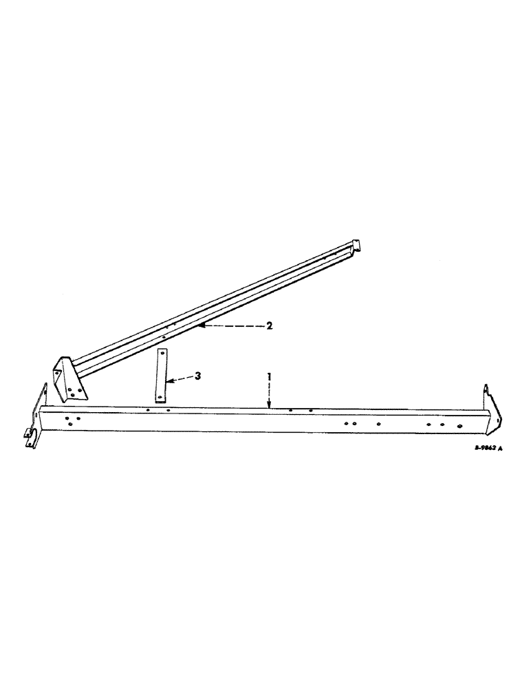 Схема запчастей Case IH 46 - (17) - AXLE AND DIAGONAL BRACE 